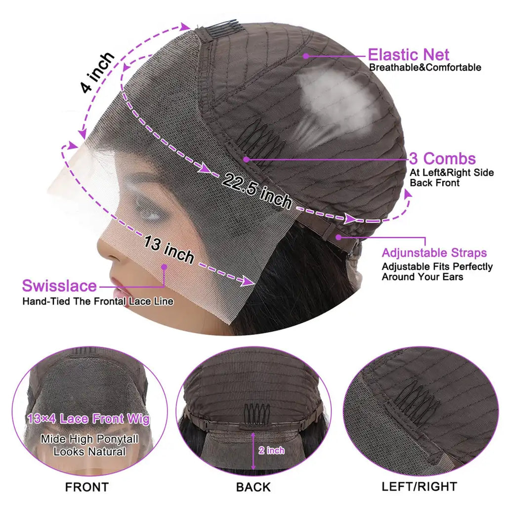Passionate Crown – Natural Black HD Lace Body Wave (180% Density)