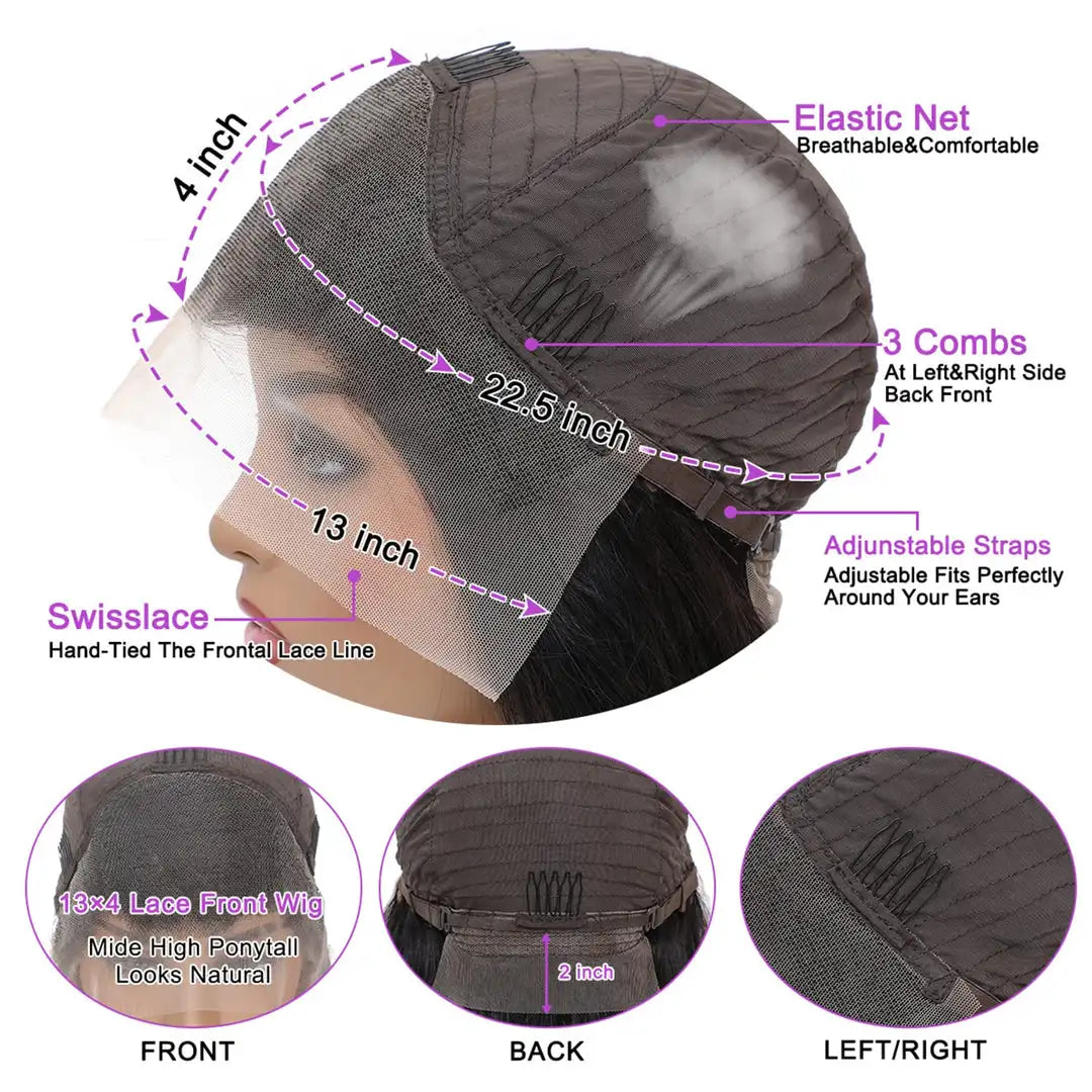 Passionate Crown – Natural Black HD Lace Body Wave (180% Density)