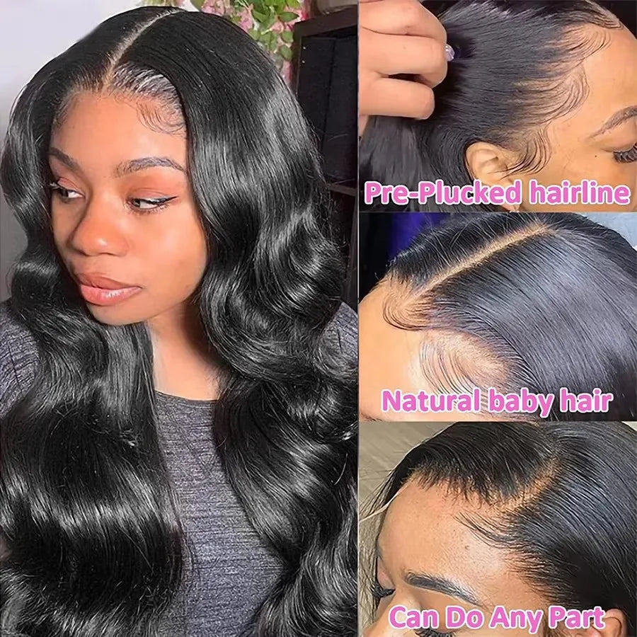 Passionate Crown – Natural Black HD Lace Body Wave (180% Density)